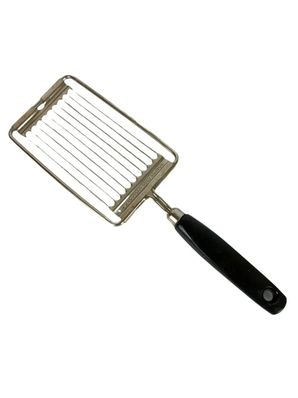 Vintage Ekco Chrome-Plated Tomato & Cheese Slicer With Black Plastic Handle